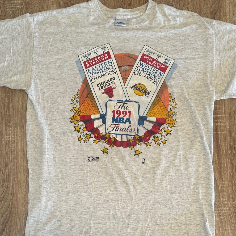 91 NBA finals t-shirt